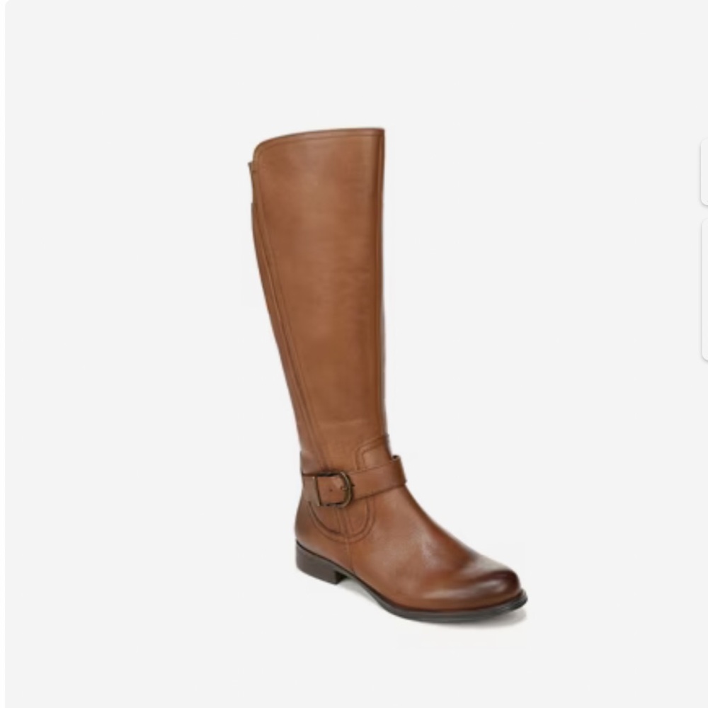 Naturalizer Jessie Tall Leather Buckle Equestrian Riding Boots